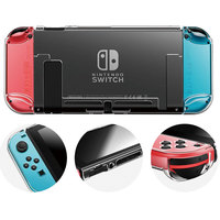 Odpinany kryształ PC przezroczyste etui na Nintendo przełącznik do Nintendo NS NX przypadki twarde jasne powrót obudowa Coque Ultra cienka torba 4